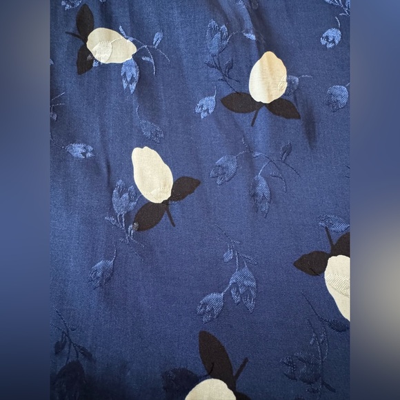 Lauren Ralph Lauren Floral Jacquard Fit-And-Flare Midi Dress Size 18 - Picture 14 of 14